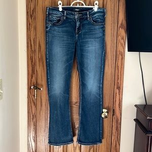Silver Avery Slim Bootcut Jeans